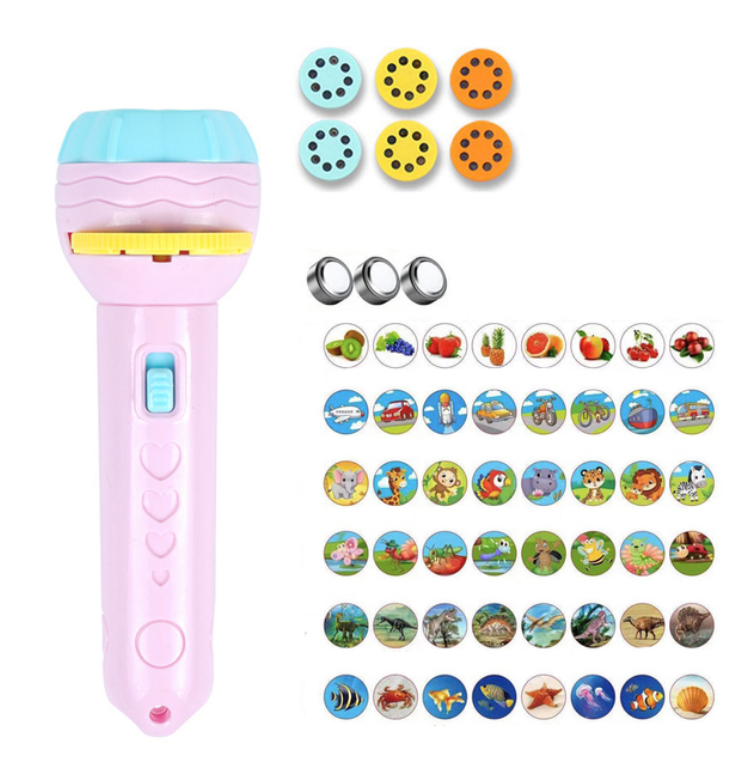 Projektoriaus žibintuvėlis su smagiais piešinėliais - Originalu-pigu