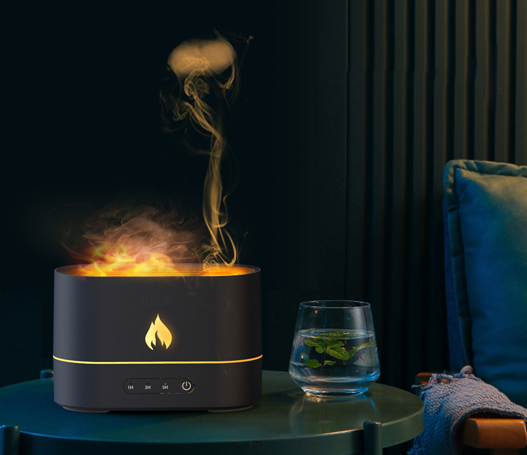 Liepsnas imituojantis difuzorius aromaterapijai - Originalu-pigu