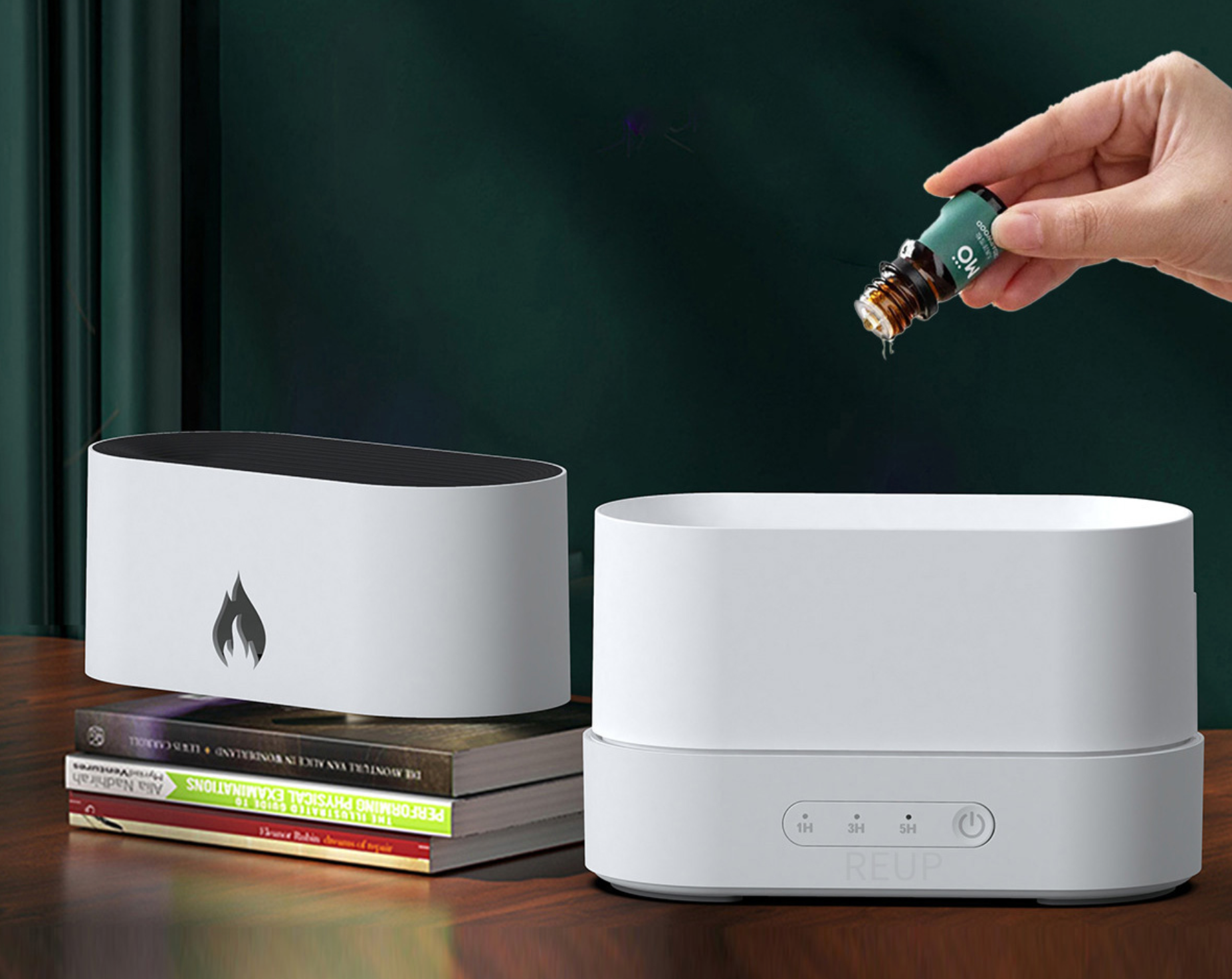 Liepsnas imituojantis difuzorius aromaterapijai - Originalu-pigu