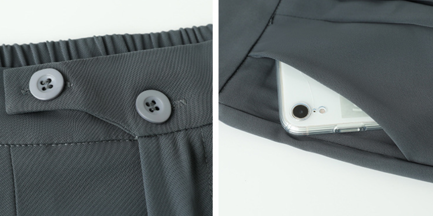 Plačios moteriškos kelnės aukštu liemeniu - Originalu-pigu