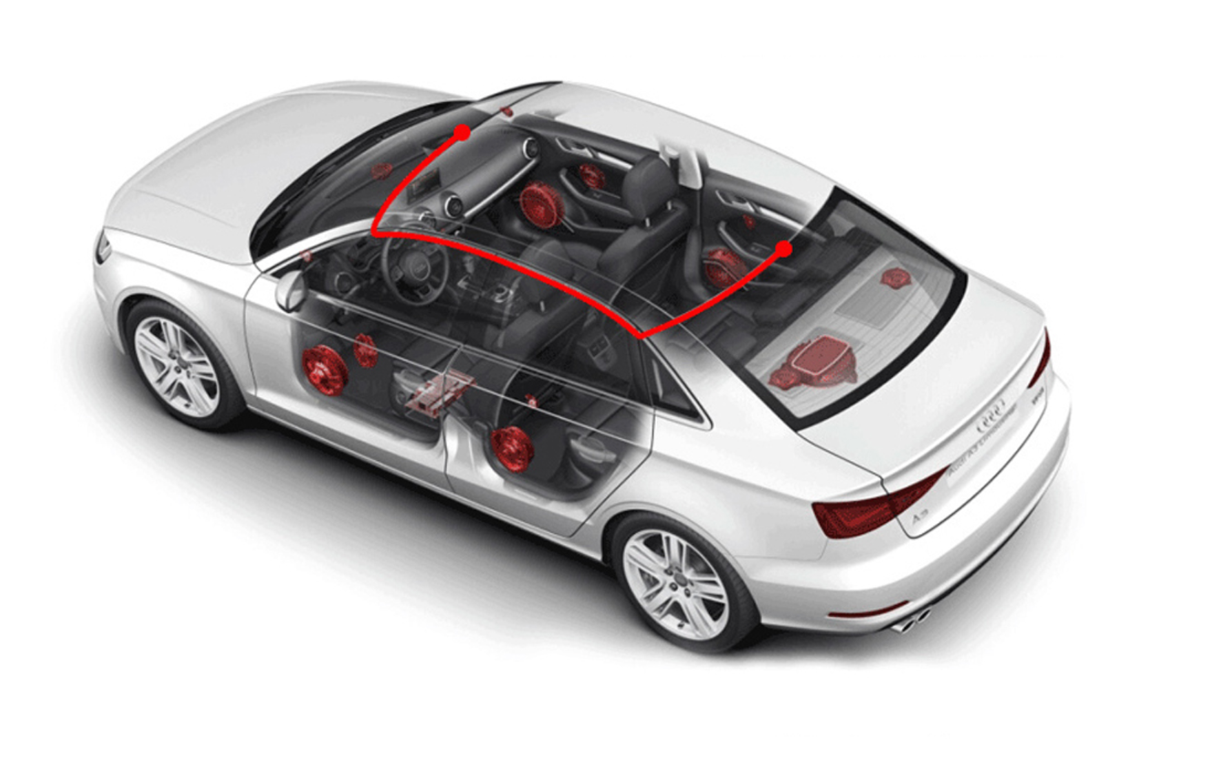 Galinio vaizdo veidrodėlis su kamera - Originalu-pigu