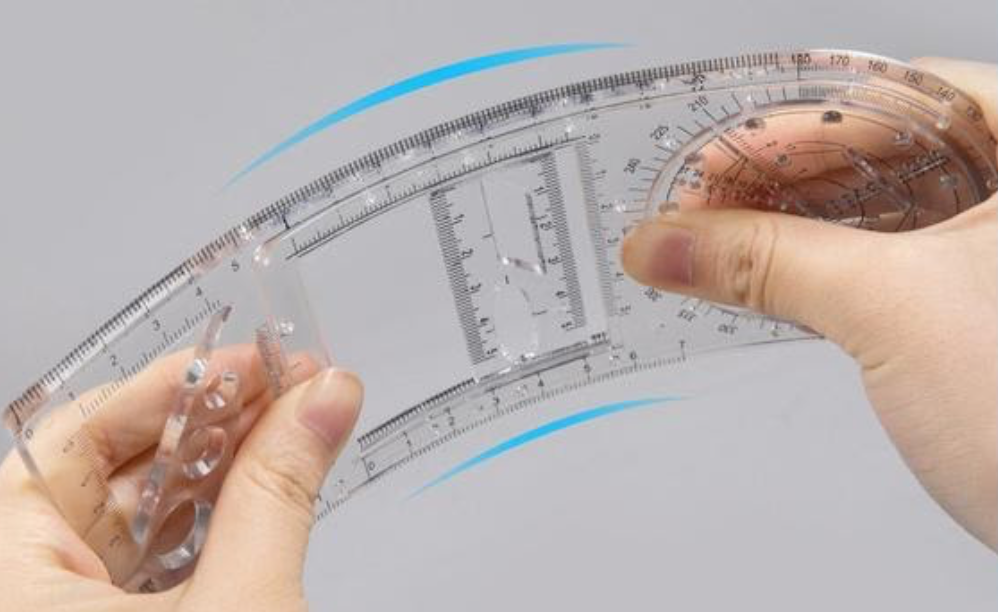 Geometrinė liniuotė (3 vnt.) - Originalu-pigu