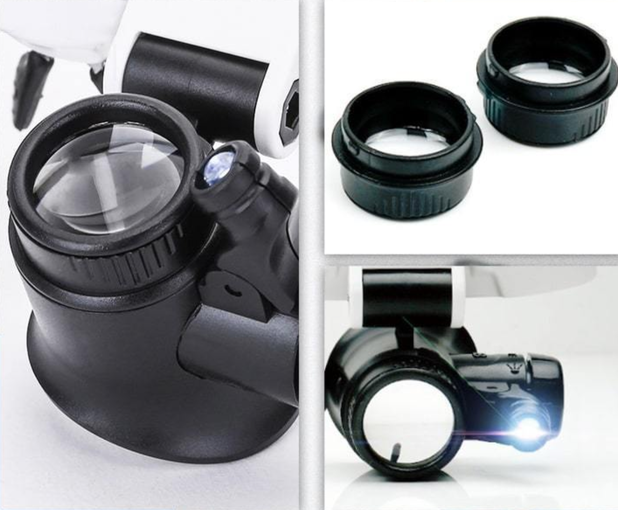 Didinantys akiniai su LED šviesele - Originalu-pigu