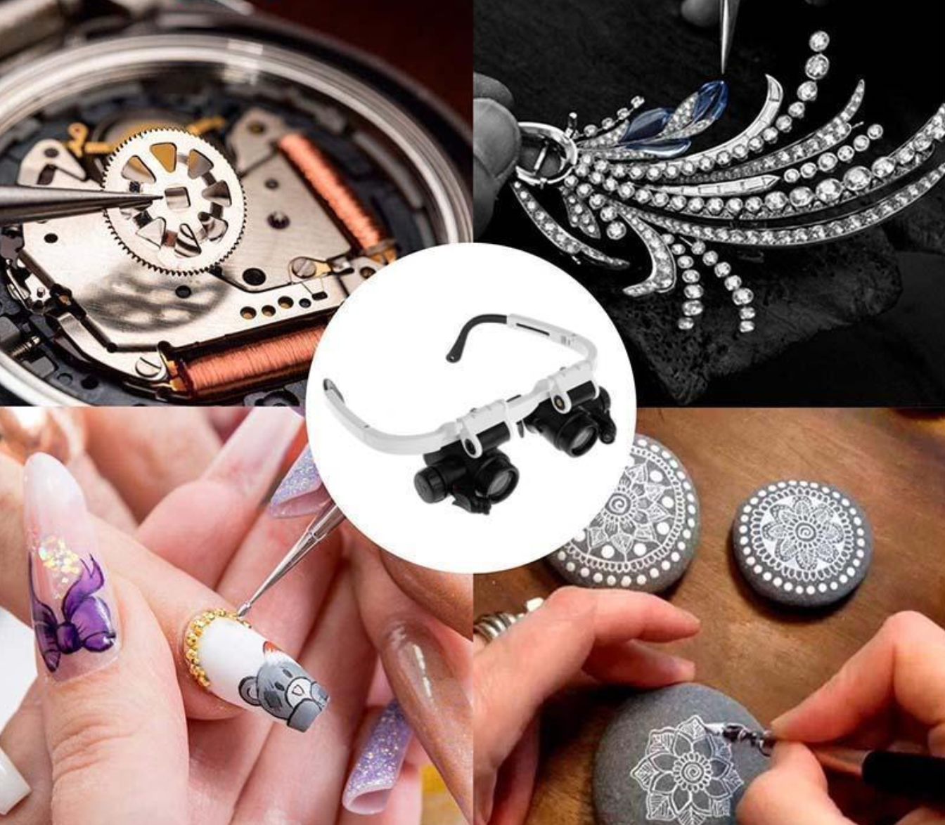 Didinantys akiniai su LED šviesele - Originalu-pigu