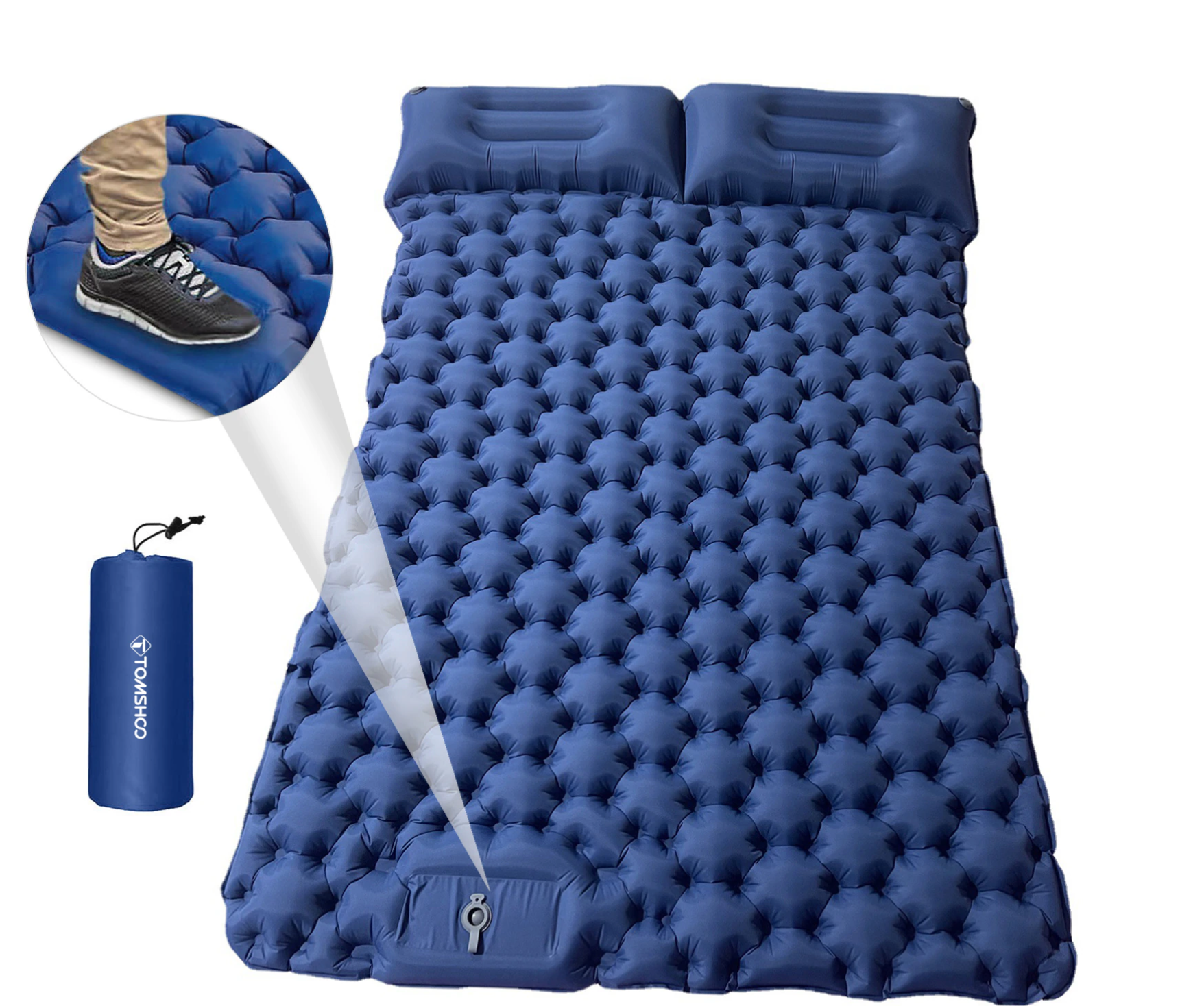 Pripučiamas dvigulis čiužinys - Originalu-pigu