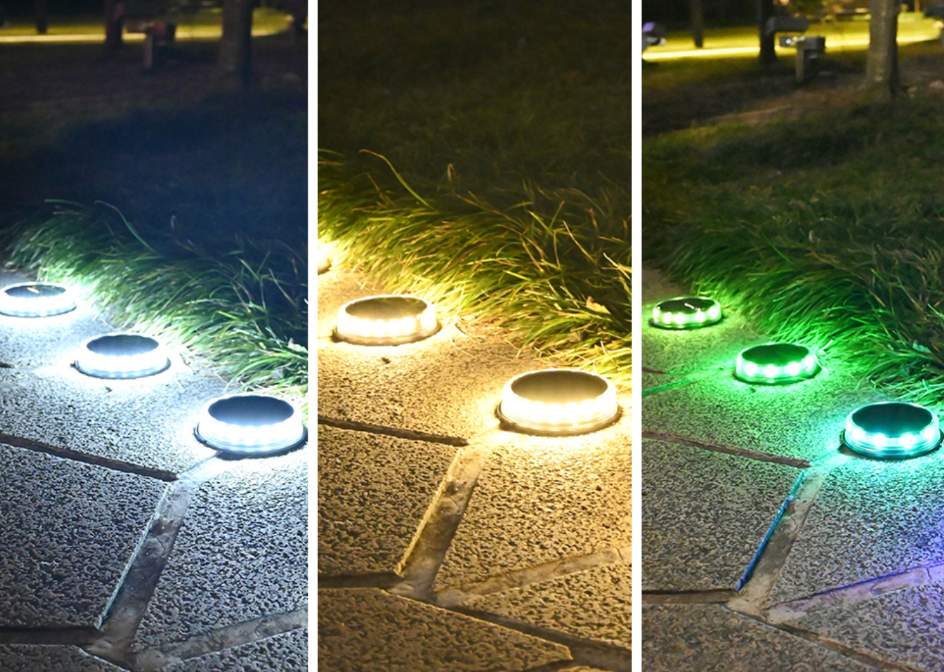 LED žibintai su saulės baterija (4 vnt.) - Originalu-pigu