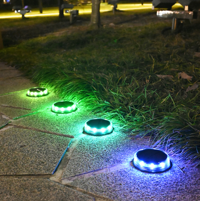 LED žibintai su saulės baterija (4 vnt.) - Originalu-pigu