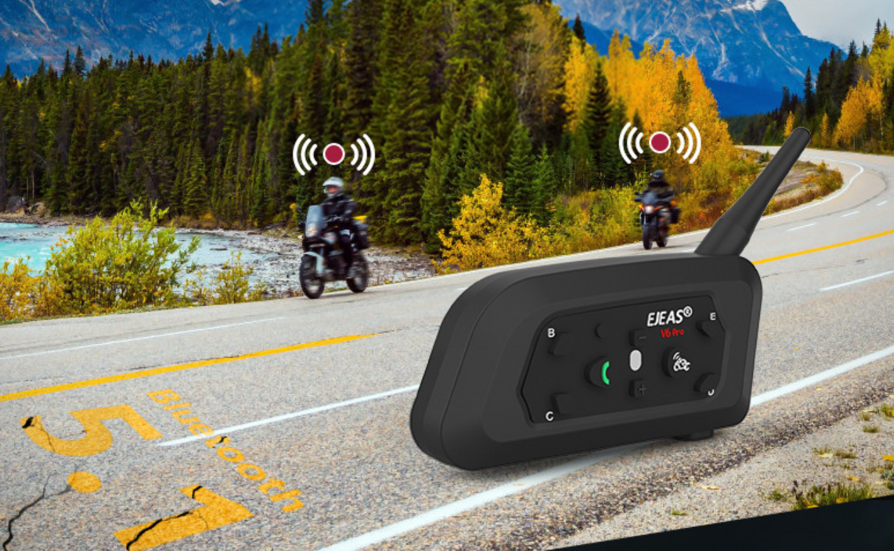 Bluetooth racija šalmui (2 vnt.) - Originalu-pigu