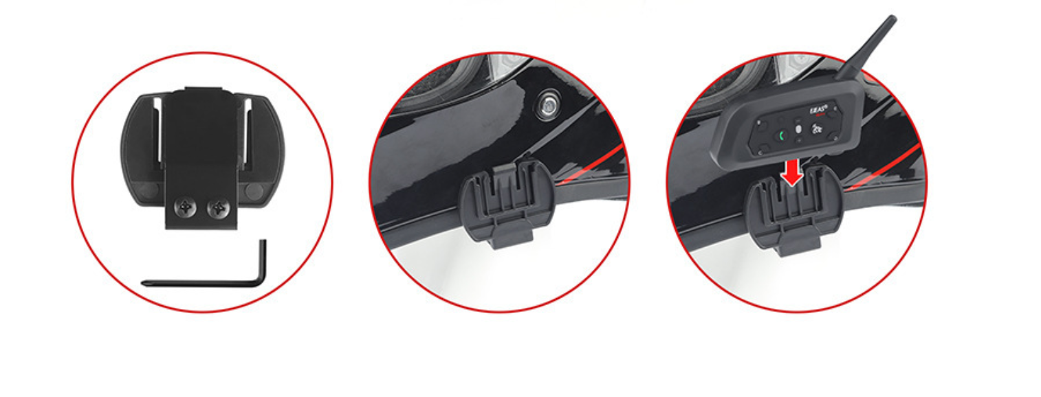 Bluetooth racija šalmui (2 vnt.) - Originalu-pigu