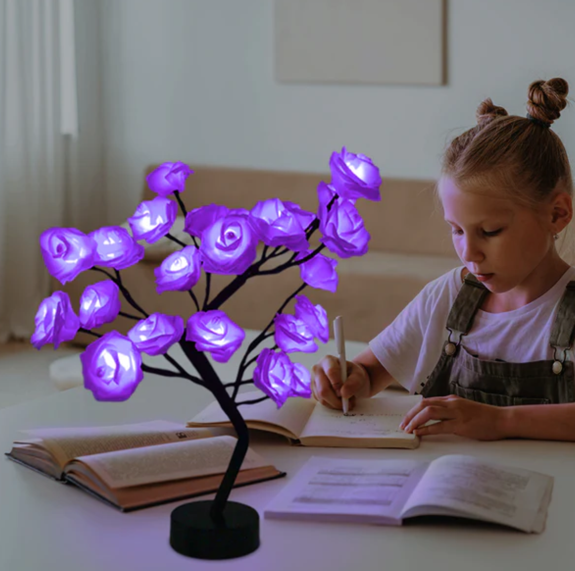 LED lempa su rožėmis - Originalu-pigu