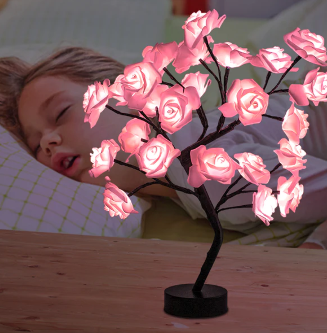 LED lempa su rožėmis - Originalu-pigu