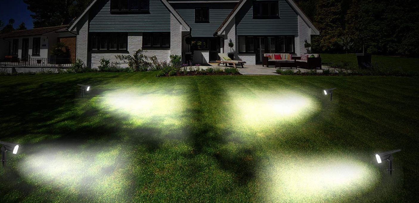 Galingas prožektorius su saulės baterija - Originalu-pigu