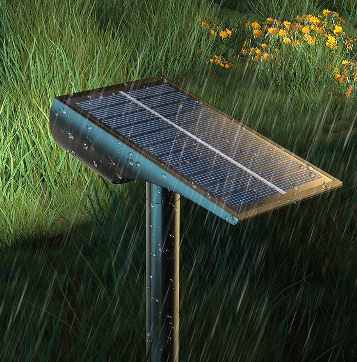 Galingas prožektorius su saulės baterija - Originalu-pigu