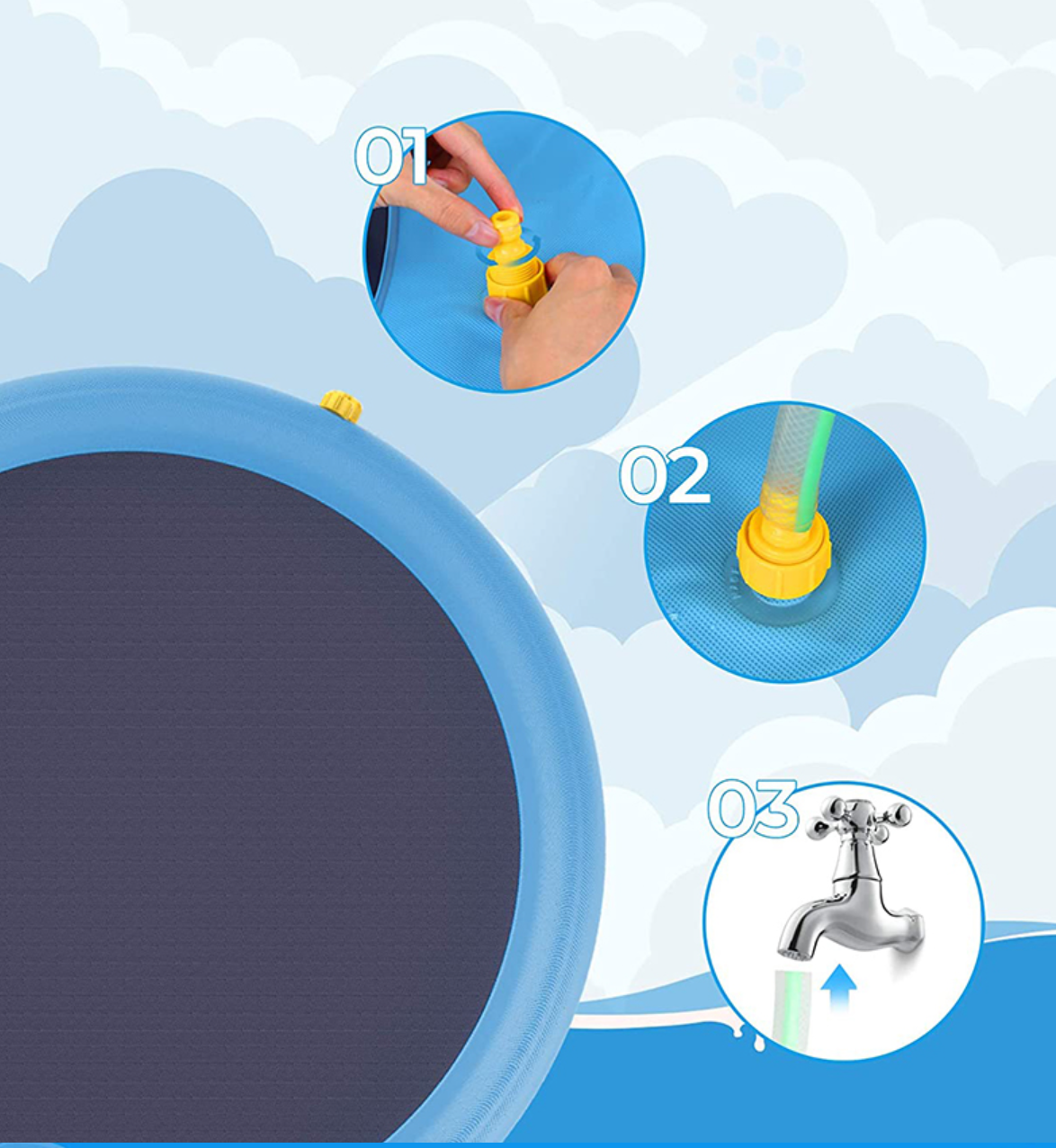 Mini vandens kilimėlis gyvūnams - Originalu-pigu