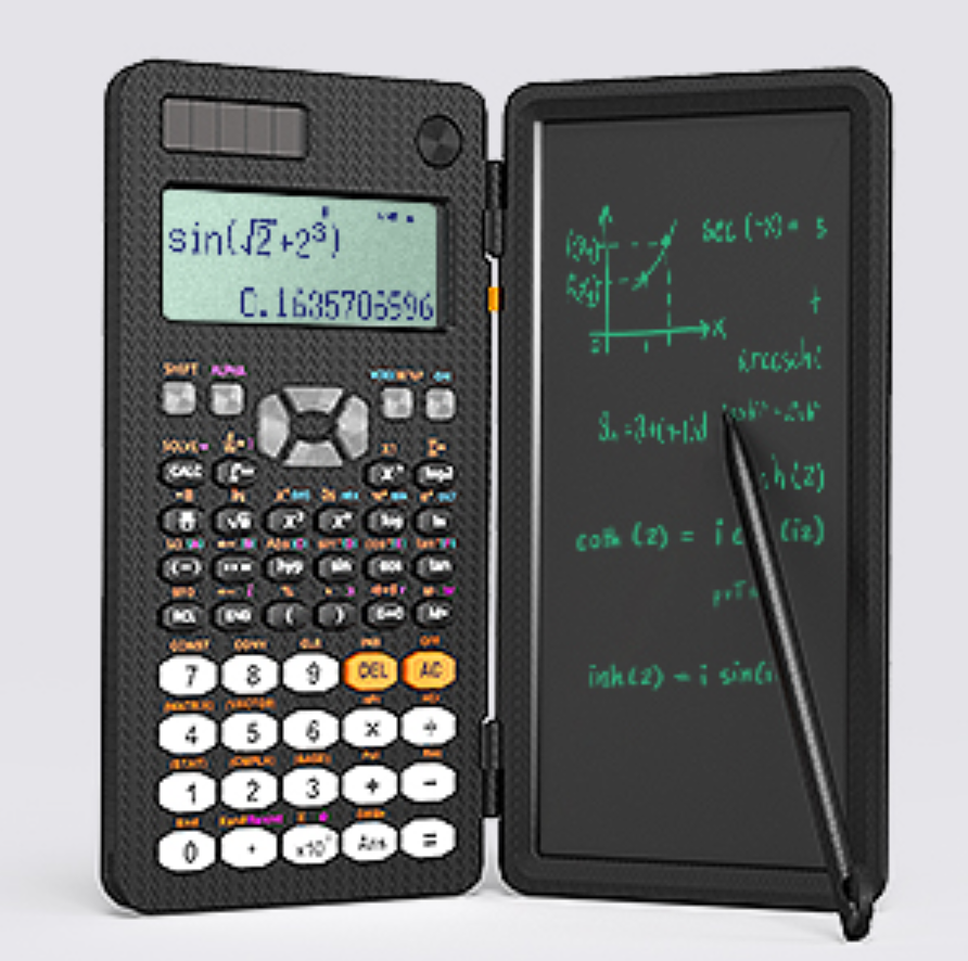 Mokslinis skaičiuotuvas su LCD užrašų knygele - Originalu-pigu
