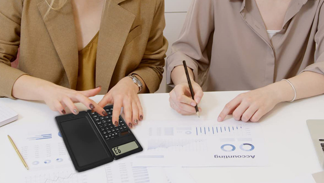 Mokslinis skaičiuotuvas su LCD užrašų knygele - Originalu-pigu