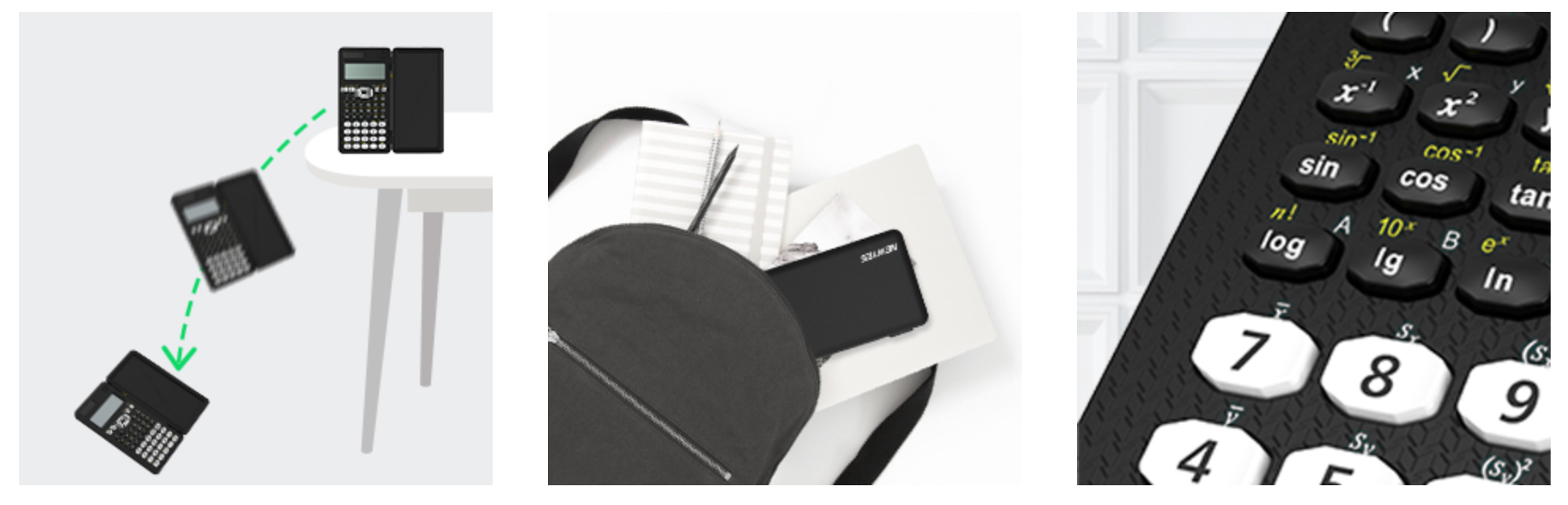 Mokslinis skaičiuotuvas su LCD užrašų knygele - Originalu-pigu
