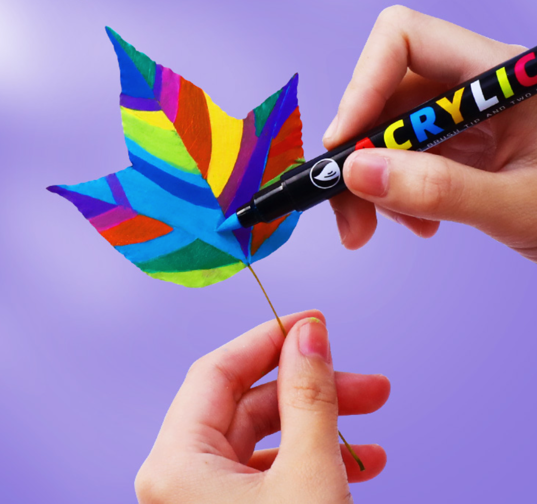 Dvipusiai akriliniai flomasteriai (18 vnt.) - Originalu-pigu