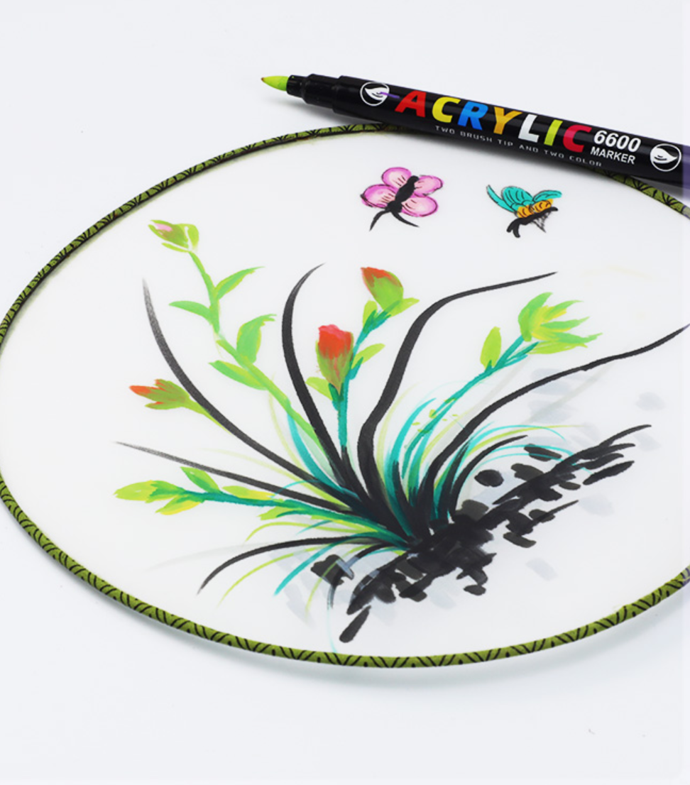 Dvipusiai akriliniai flomasteriai (18 vnt.) - Originalu-pigu