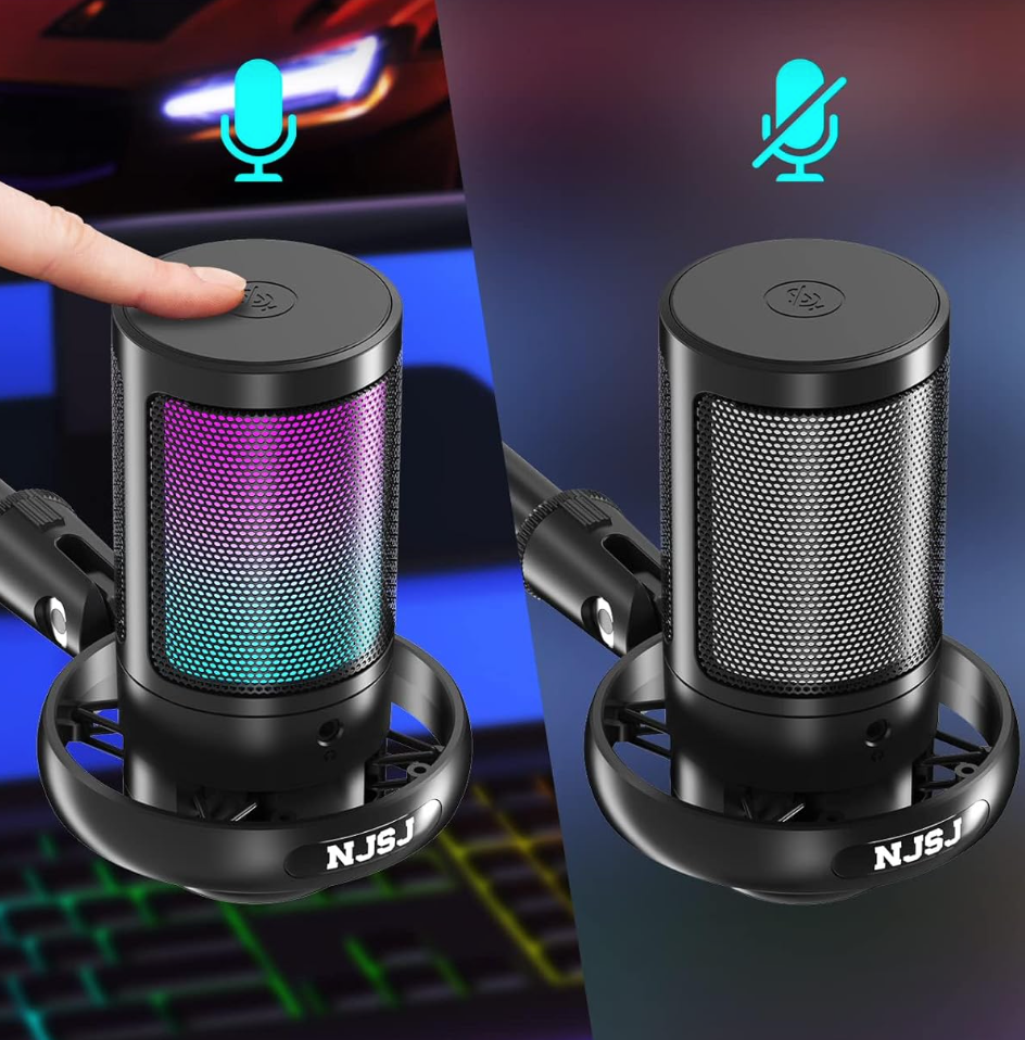 RGB profesionalus mikrofonas - Originalu-pigu