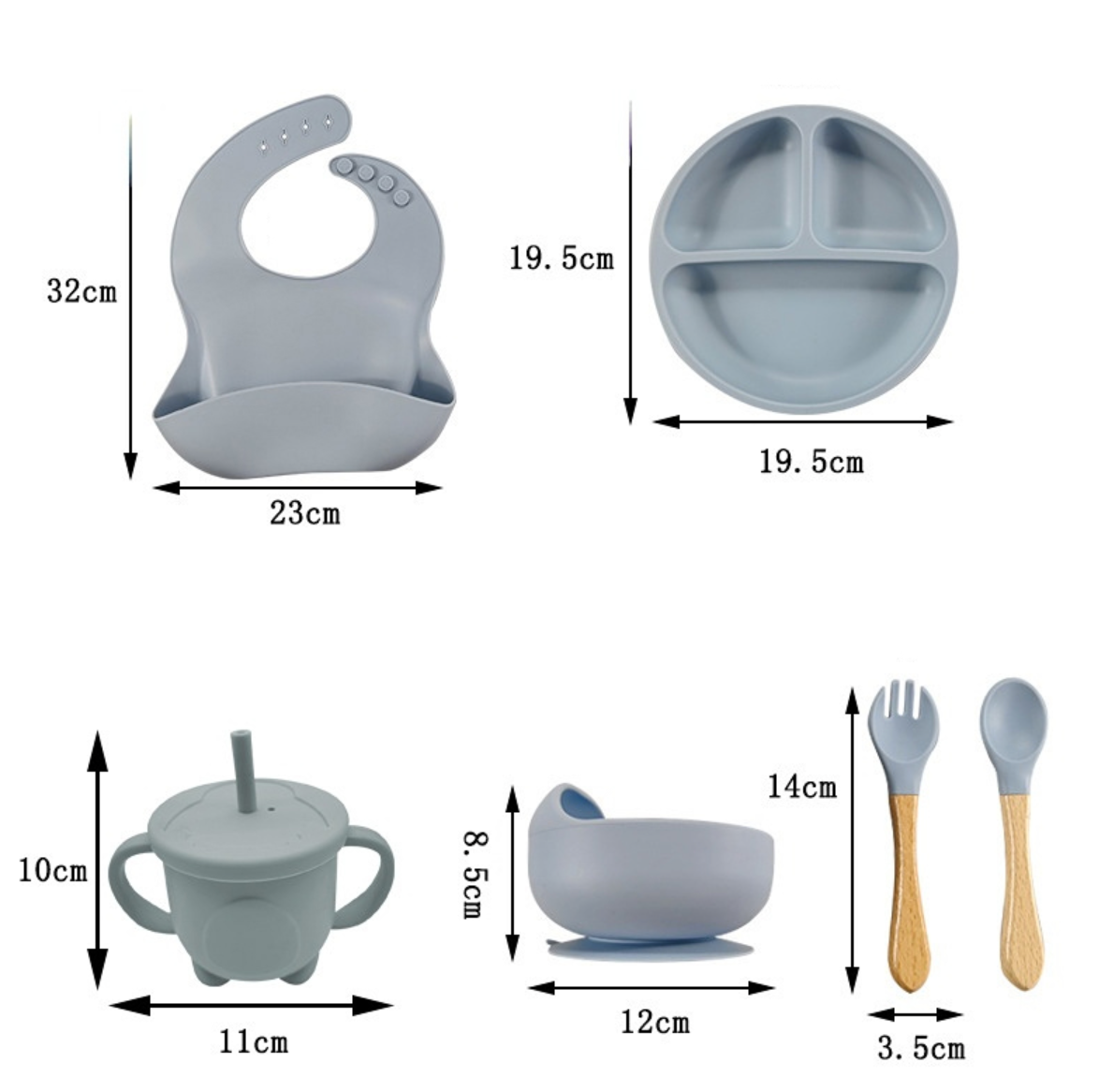 Silikoninis indų rinkinys kūdikiams - Originalu-pigu