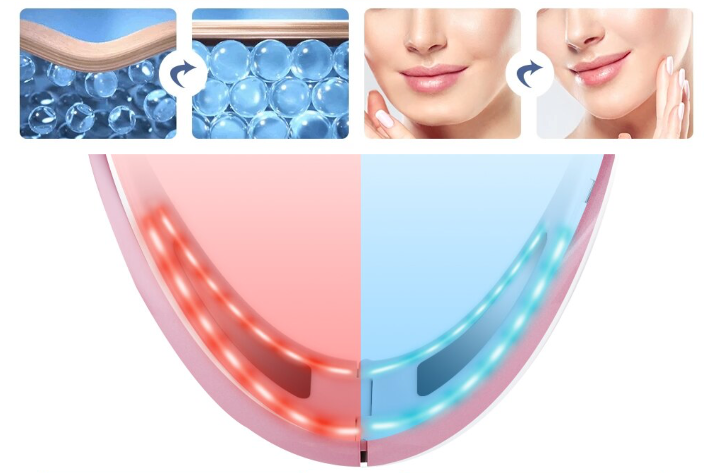 EMS LED veidą pakeliantis masažuoklis - Originalu-pigu