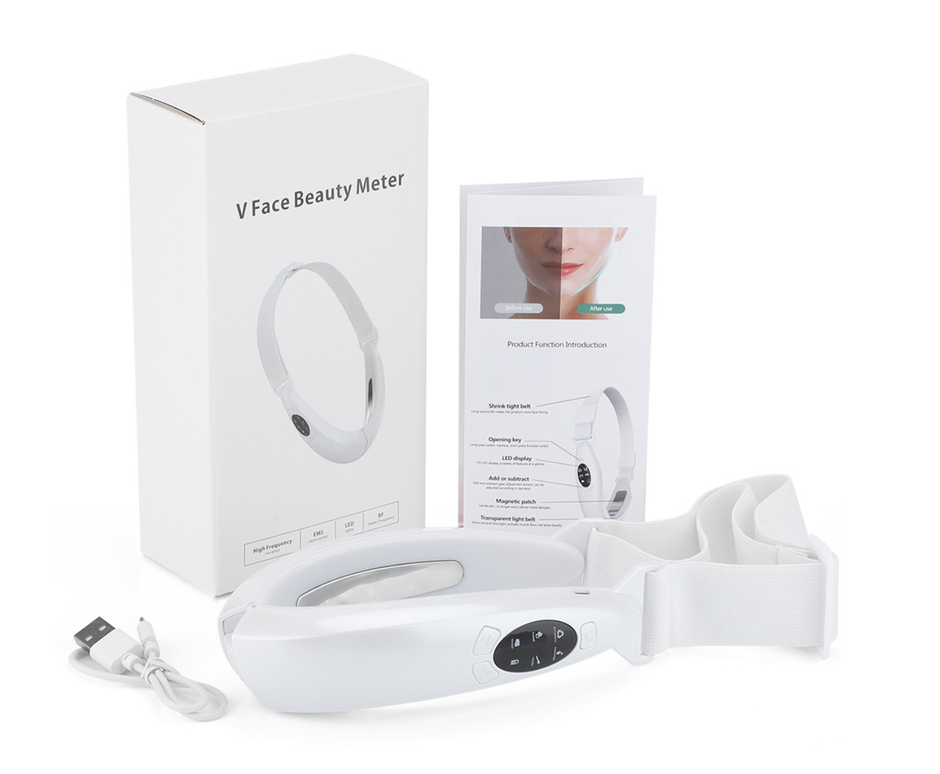 EMS LED veidą pakeliantis masažuoklis - Originalu-pigu