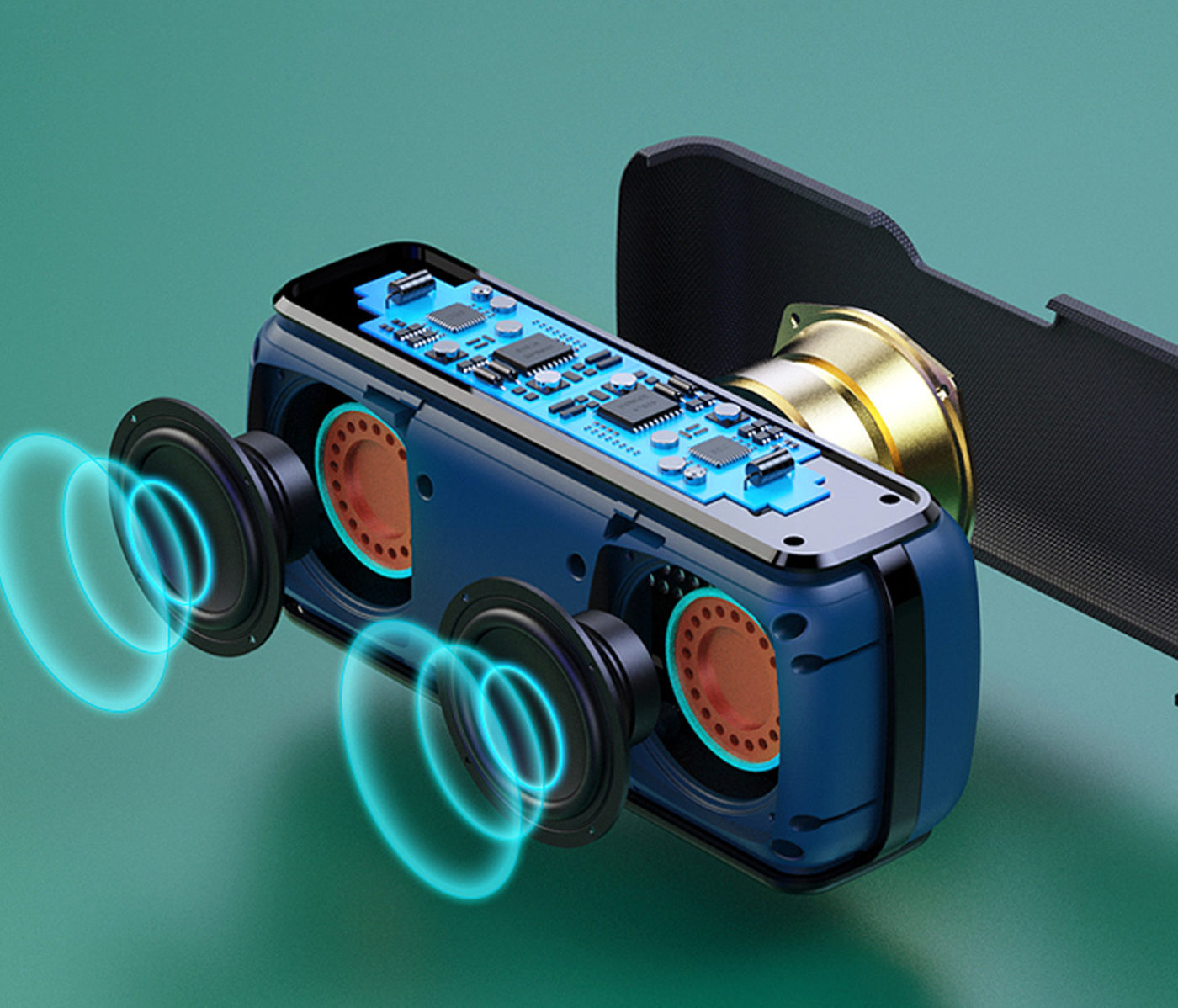 Belaidis vandeniui atsparus garsiakalbis - Originalu-pigu