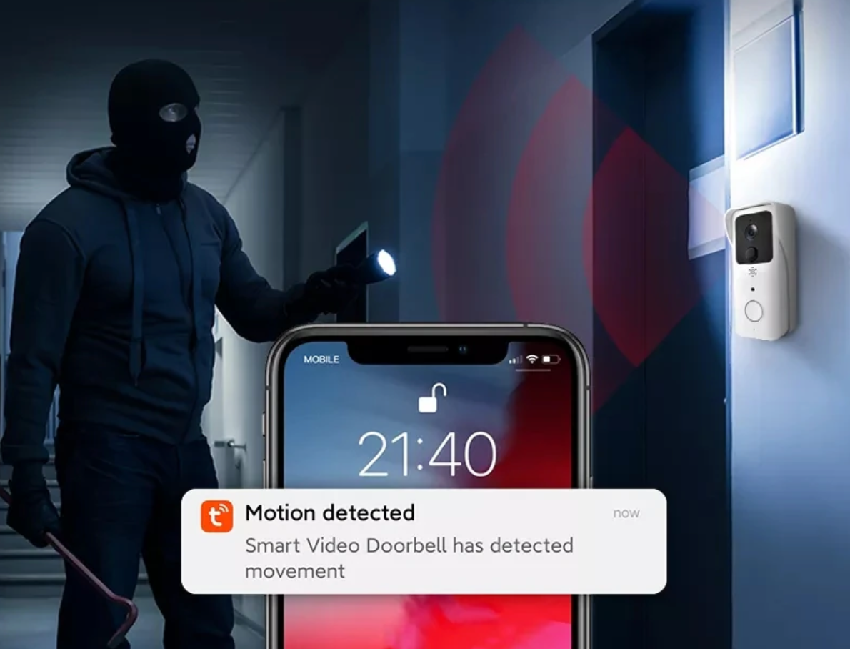 Išmanusis belaidis durų skambutis - kamera - Originalu-pigu