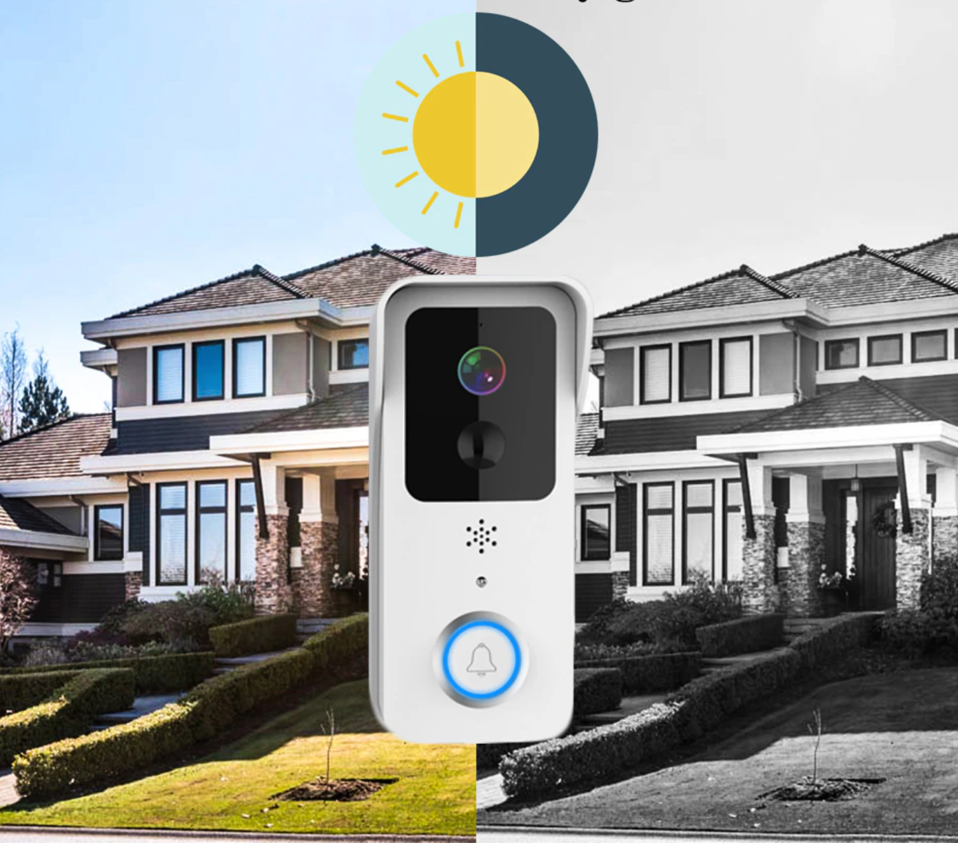 Išmanusis belaidis durų skambutis - kamera - Originalu-pigu