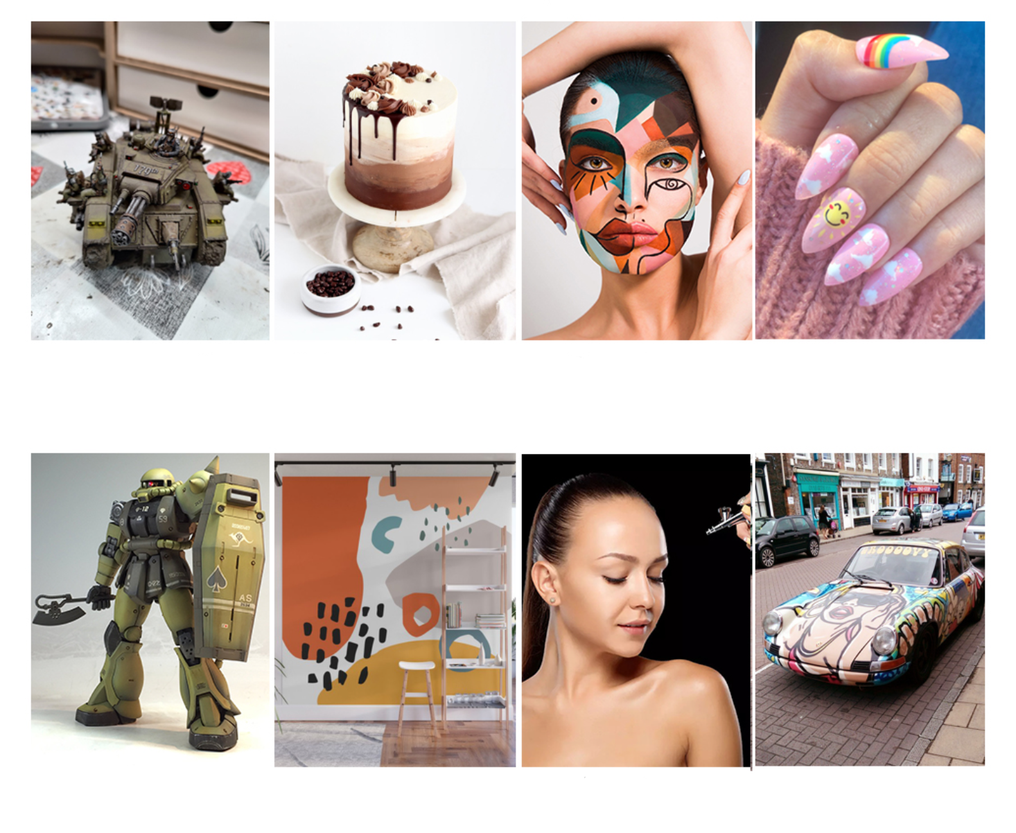 Belaidis oro purkštuvas su kompresoriumi - Originalu-pigu