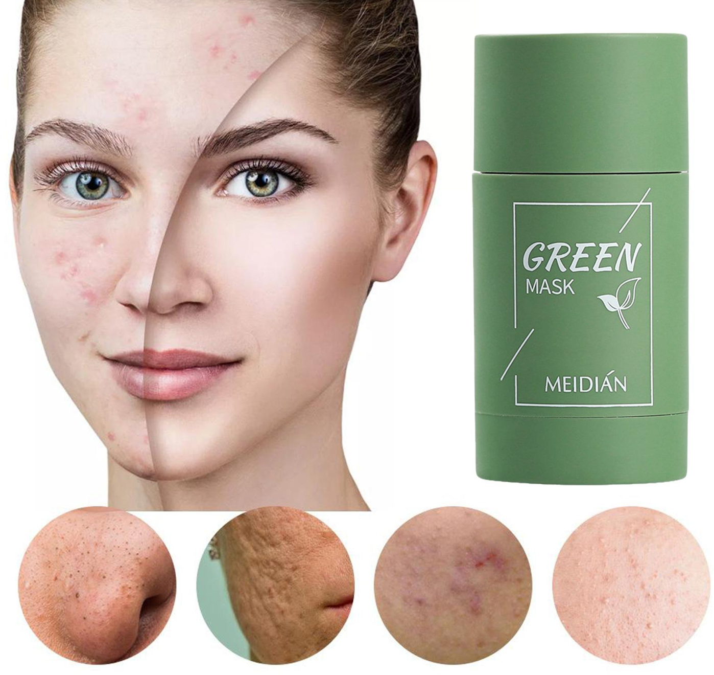 Giliai valanti veido kaukė su žaliosios arbatos ekstraktu - Originalu-pigu