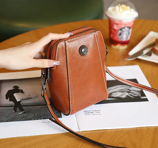 Vaškuotos odos rankinukas - Originalu-pigu