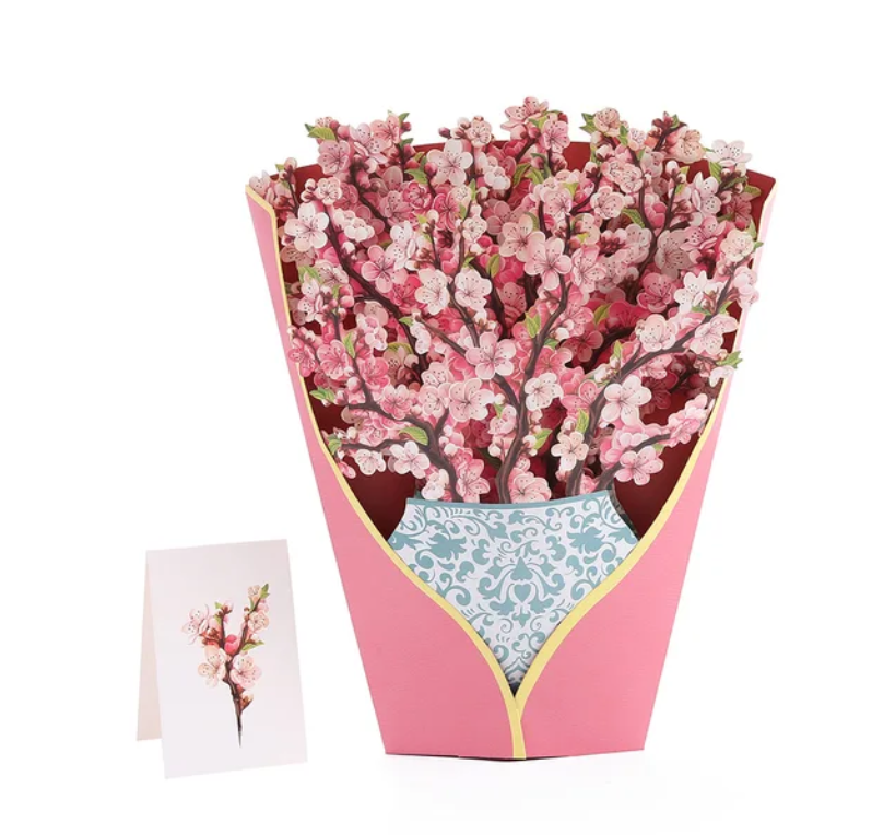 3D išsiskleidžianti puokštės atvirutė - Originalu-pigu