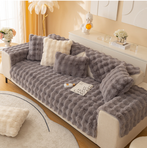 Pliušinis sofos ir pagalvių užvalkalas - Originalu-pigu