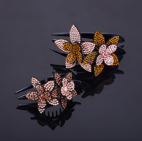 Gėlėtas plaukų segtukas - Originalu-pigu