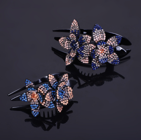 Gėlėtas plaukų segtukas - Originalu-pigu