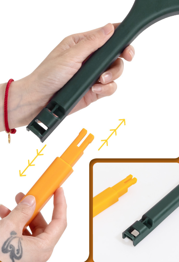 Dvipusis valymo šepetys ilga rankena - Originalu-pigu