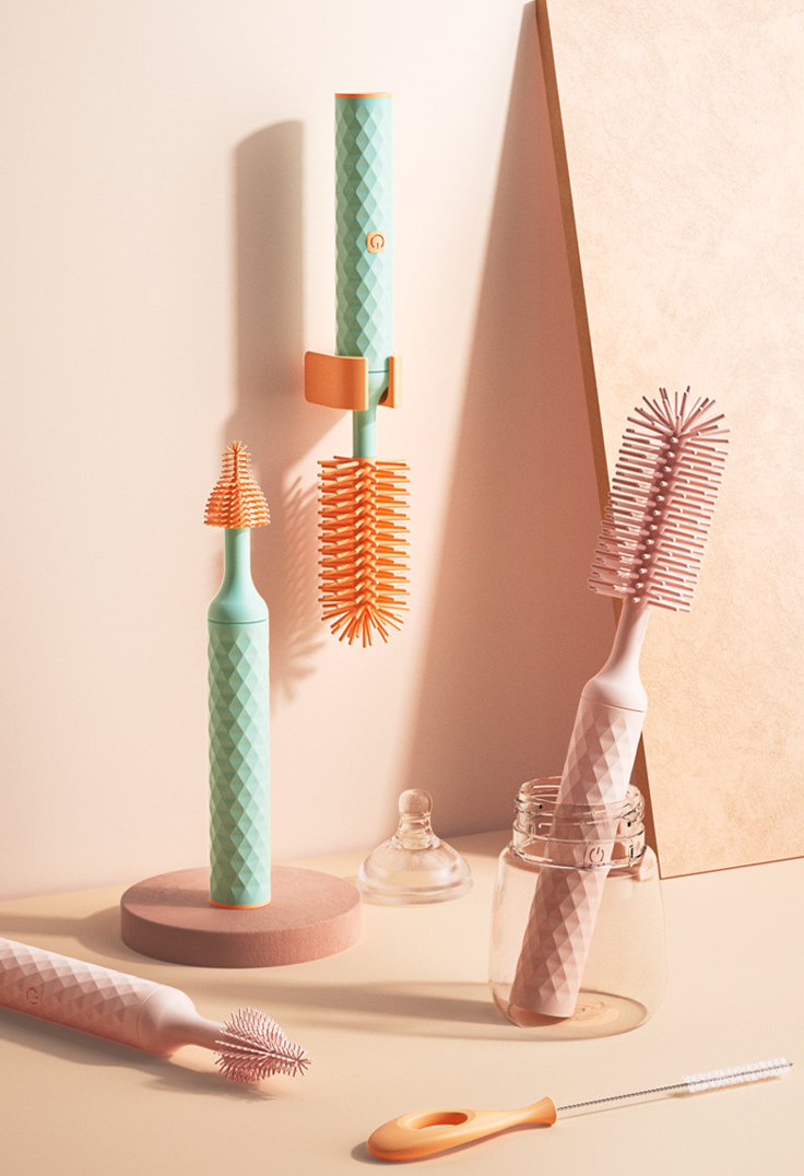 Slikoninis buteliukų valymo rinkinys - Originalu-pigu