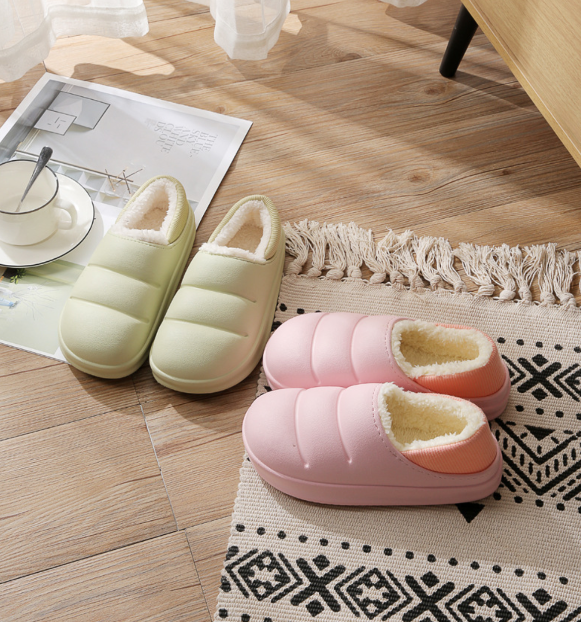 Pliušinės vandeniui atsparios šlepetės - Originalu-pigu