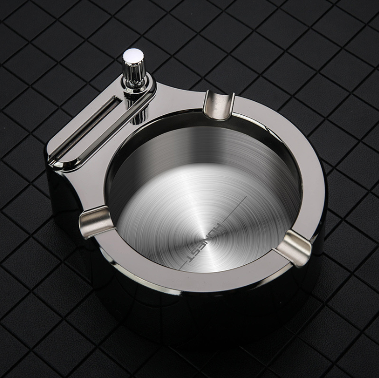 Metalinė peleninė su žiebtuvėliu - Originalu-pigu