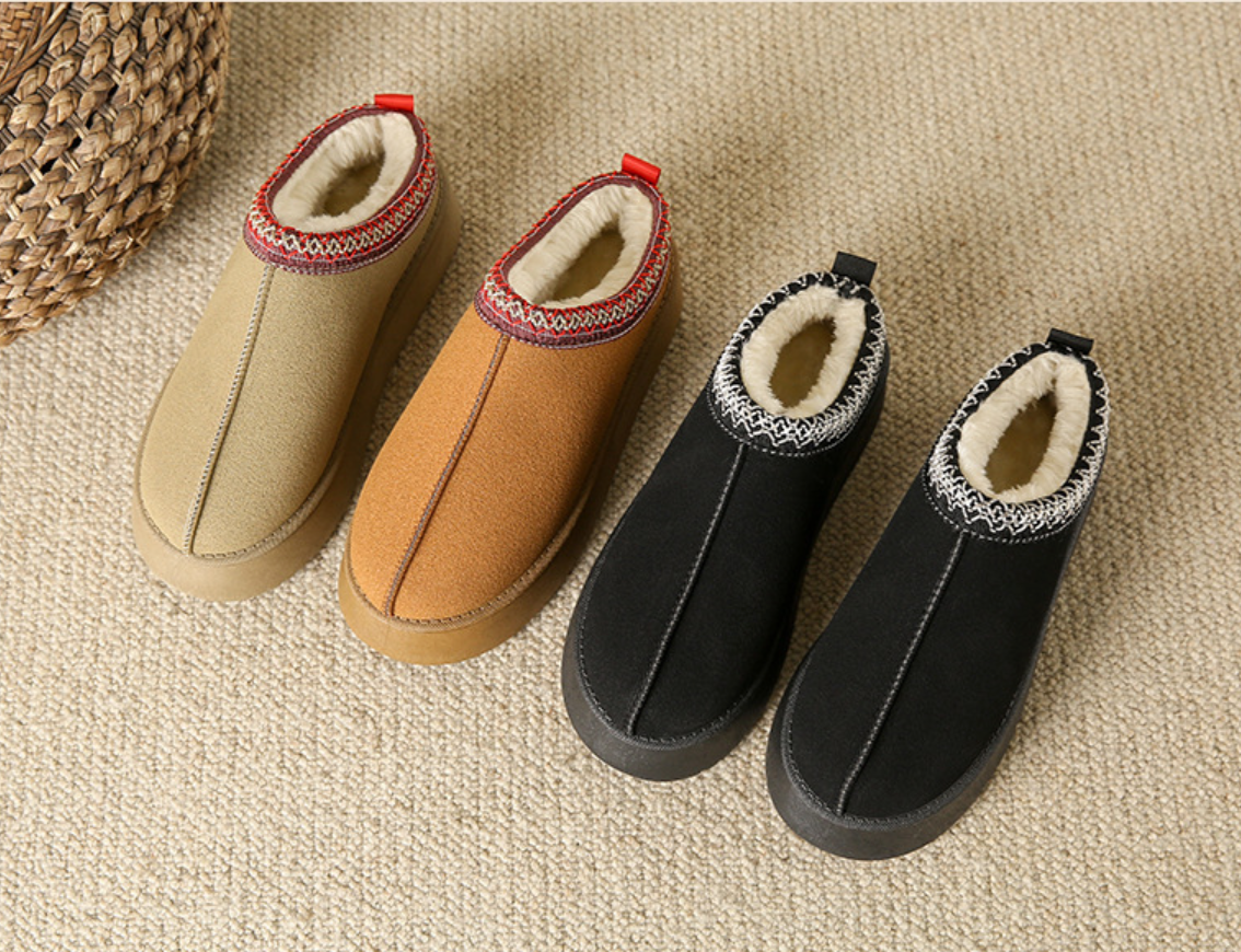 Moteriškos pliušiniai įsispiriami batai - Originalu-pigu