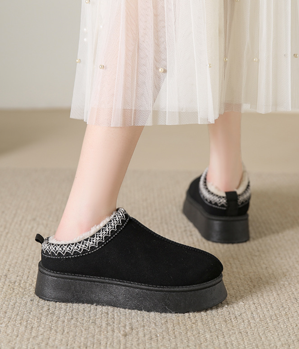 Moteriškos pliušiniai įsispiriami batai - Originalu-pigu