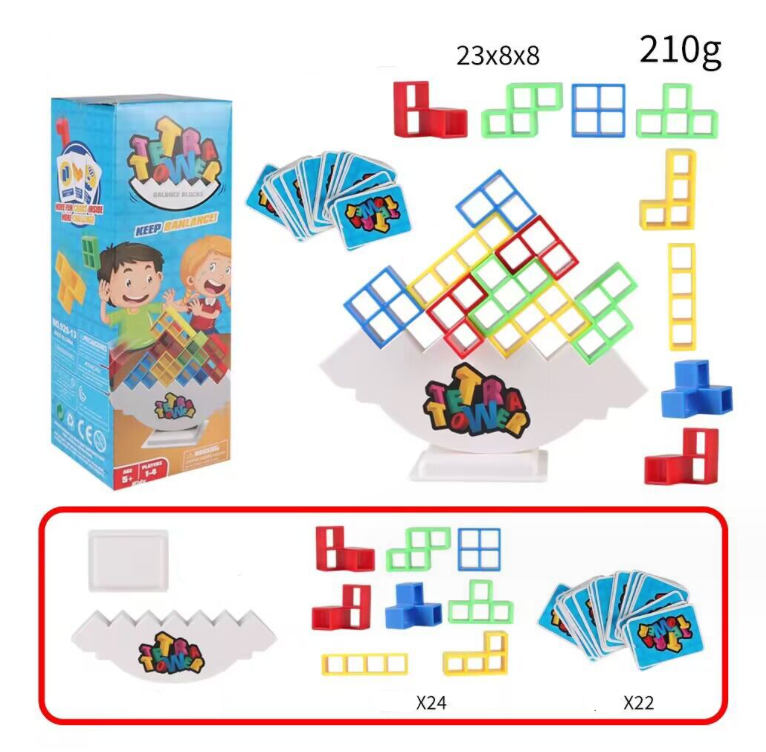 Tetris griūnantis bokštas: smagus žaidimas visai šeimai! - Originalu-pigu