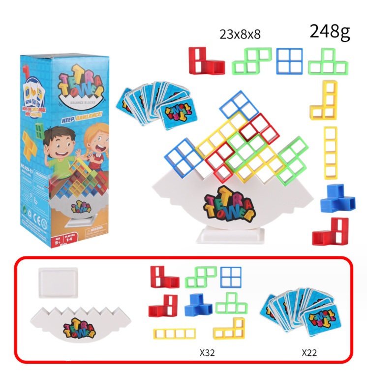 Tetris griūnantis bokštas: smagus žaidimas visai šeimai! - Originalu-pigu