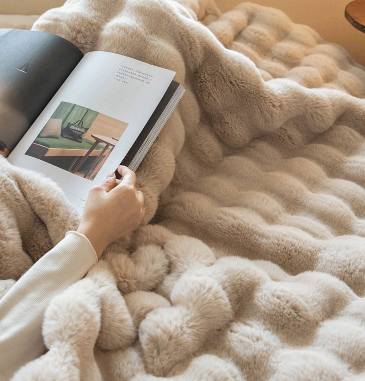 Švelnus dirbtinio kailio pledas - Originalu-pigu