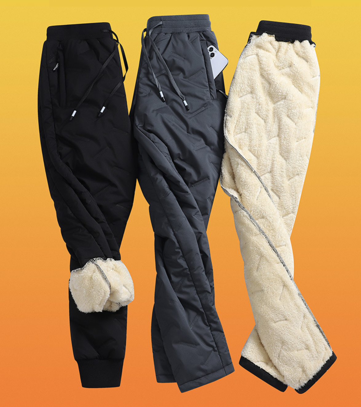 Vyriškos sportinės kelnės su pašiltinimu - Originalu-pigu