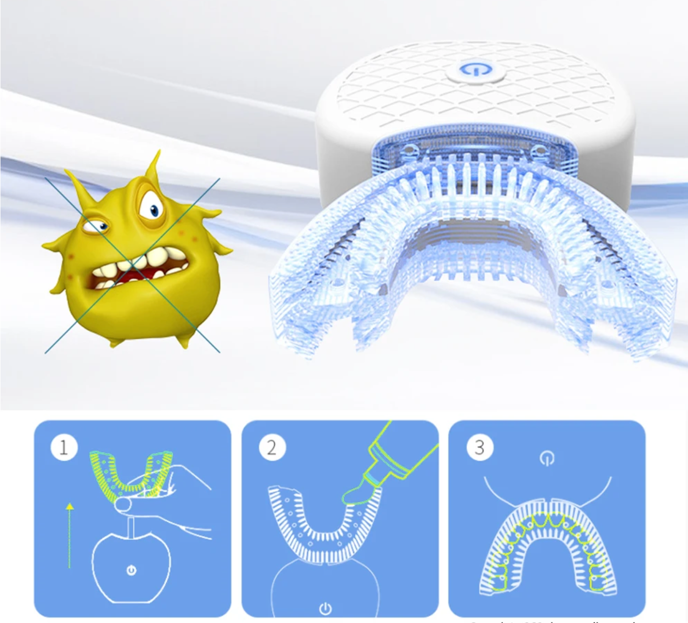 U formos ultragarsinis dantų šepetėlis - Originalu-pigu