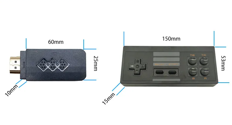 Belaidė dviguba žaidimų konsolė (2 vnt.)