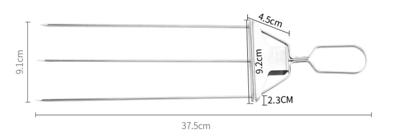 Trigubas kepimo iešmas